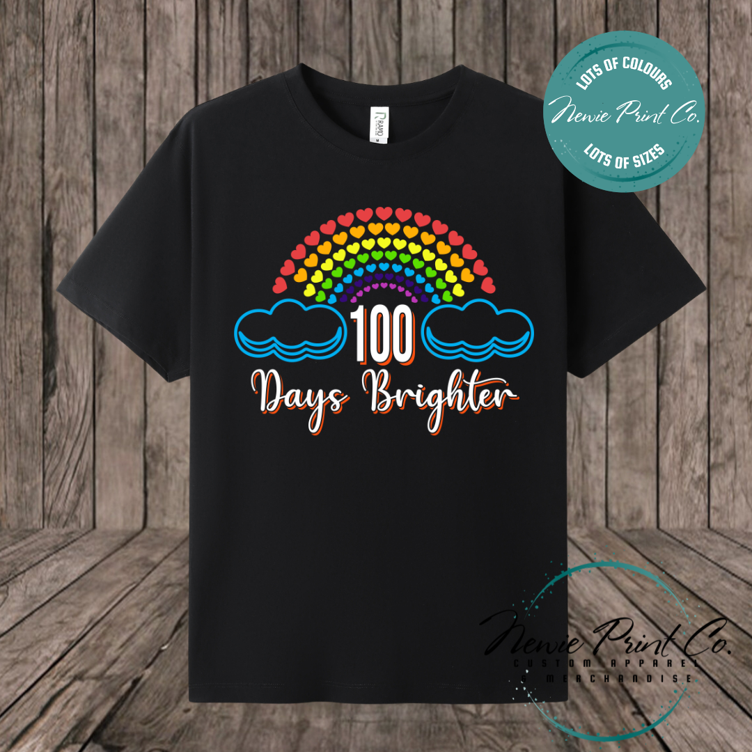 Celebrate 100 Days of School with custom t-shirts! Personalised with names, printed on premium cotton. Fast shipping Australia-wide.