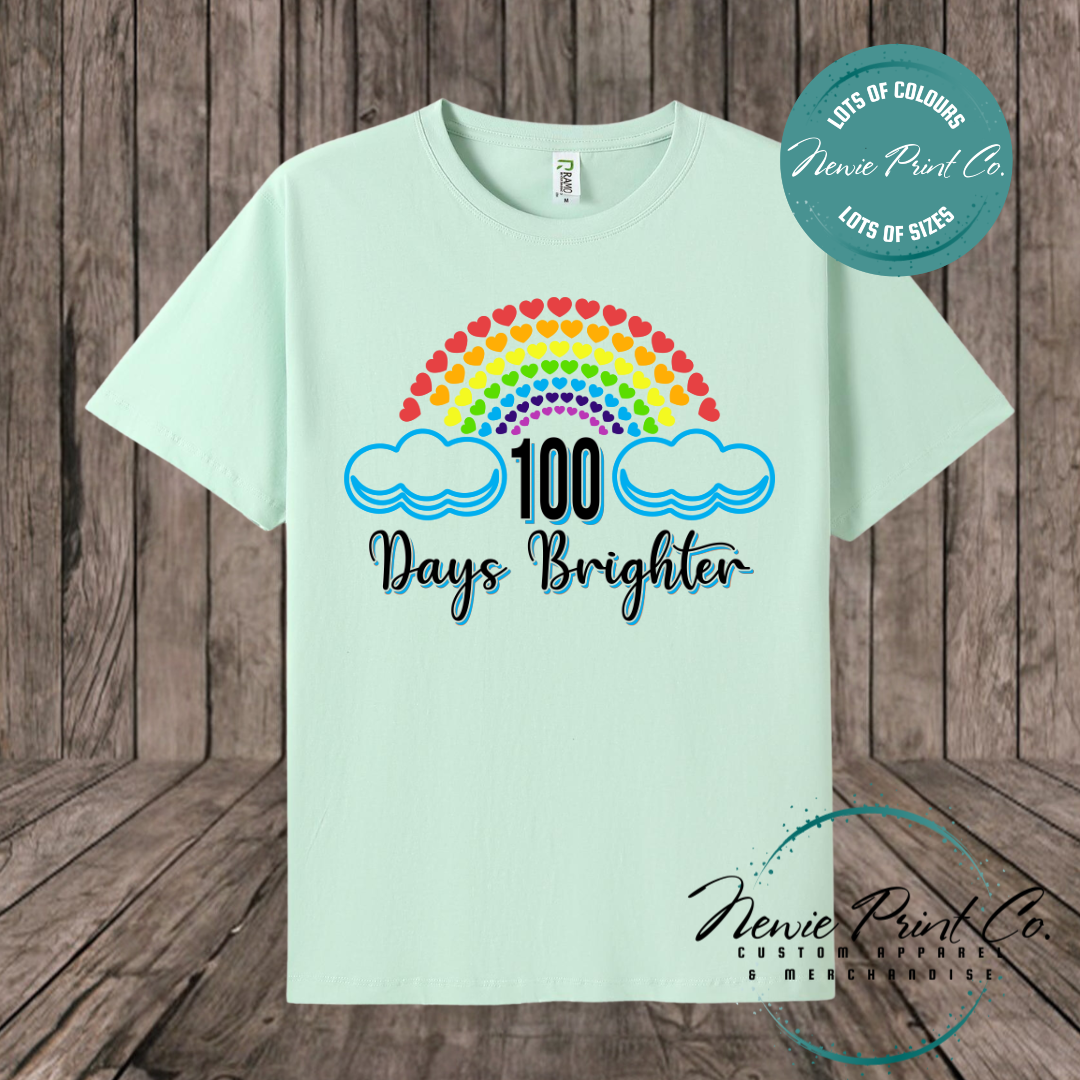Celebrate 100 Days of School with custom t-shirts! Personalised with names, printed on premium cotton. Fast shipping Australia-wide.