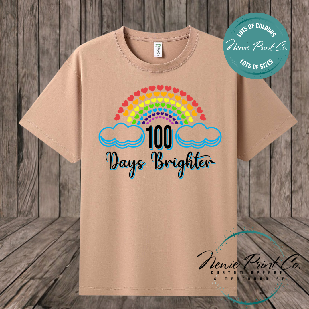 Celebrate 100 Days of School with custom t-shirts! Personalised with names, printed on premium cotton. Fast shipping Australia-wide.