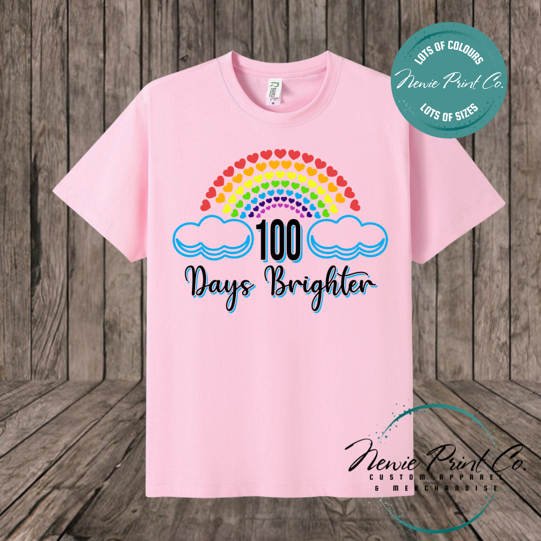 Celebrate 100 Days of School with custom t-shirts! Personalised with names, printed on premium cotton. Fast shipping Australia-wide.