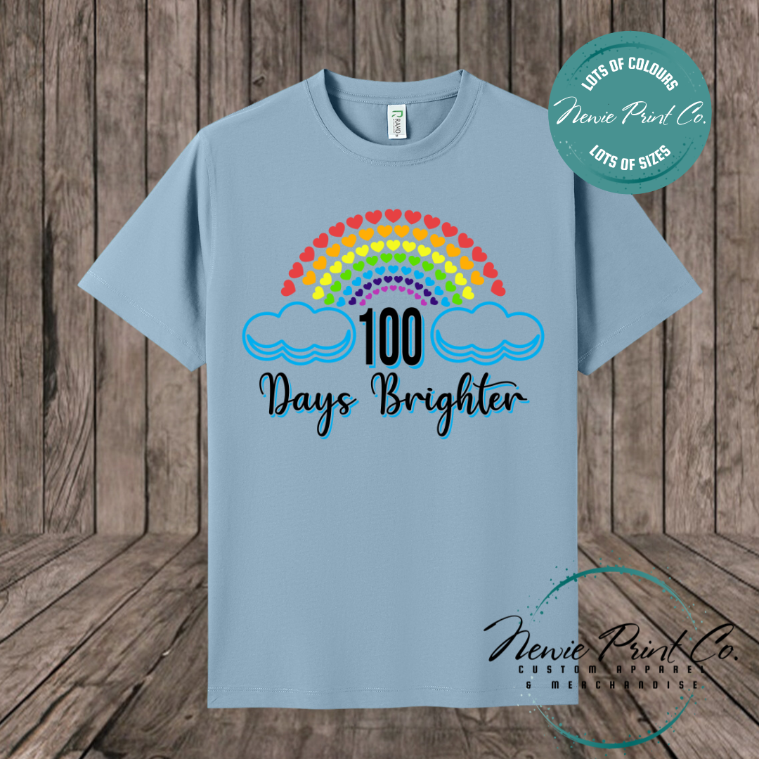Celebrate 100 Days of School with custom t-shirts! Personalised with names, printed on premium cotton. Fast shipping Australia-wide.