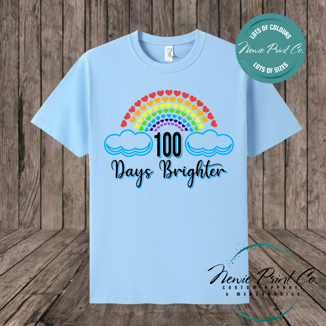 Celebrate 100 Days of School with custom t-shirts! Personalised with names, printed on premium cotton. Fast shipping Australia-wide.