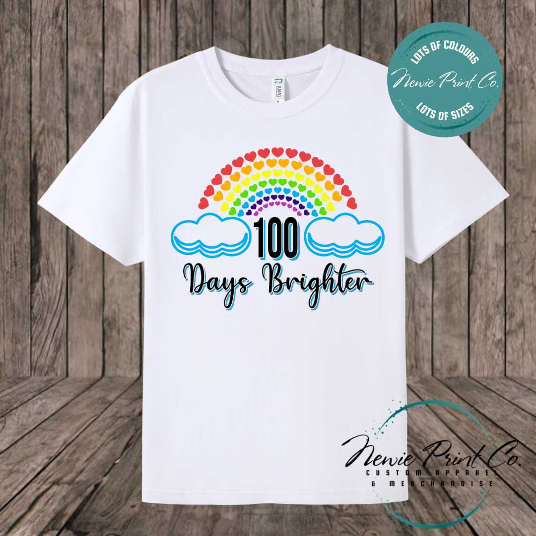 Celebrate 100 Days of School with custom t-shirts! Personalised with names, printed on premium cotton. Fast shipping Australia-wide.