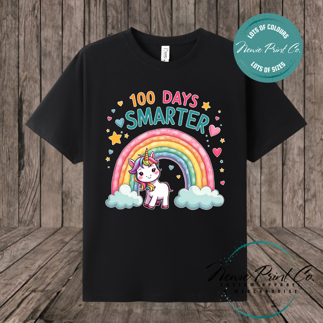 Celebrate 100 Days of School with custom t-shirts! Personalised with names, printed on premium cotton. Fast shipping Australia-wide.