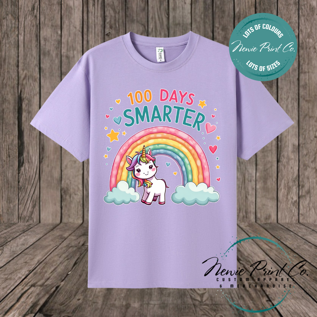 Celebrate 100 Days of School with custom t-shirts! Personalised with names, printed on premium cotton. Fast shipping Australia-wide.