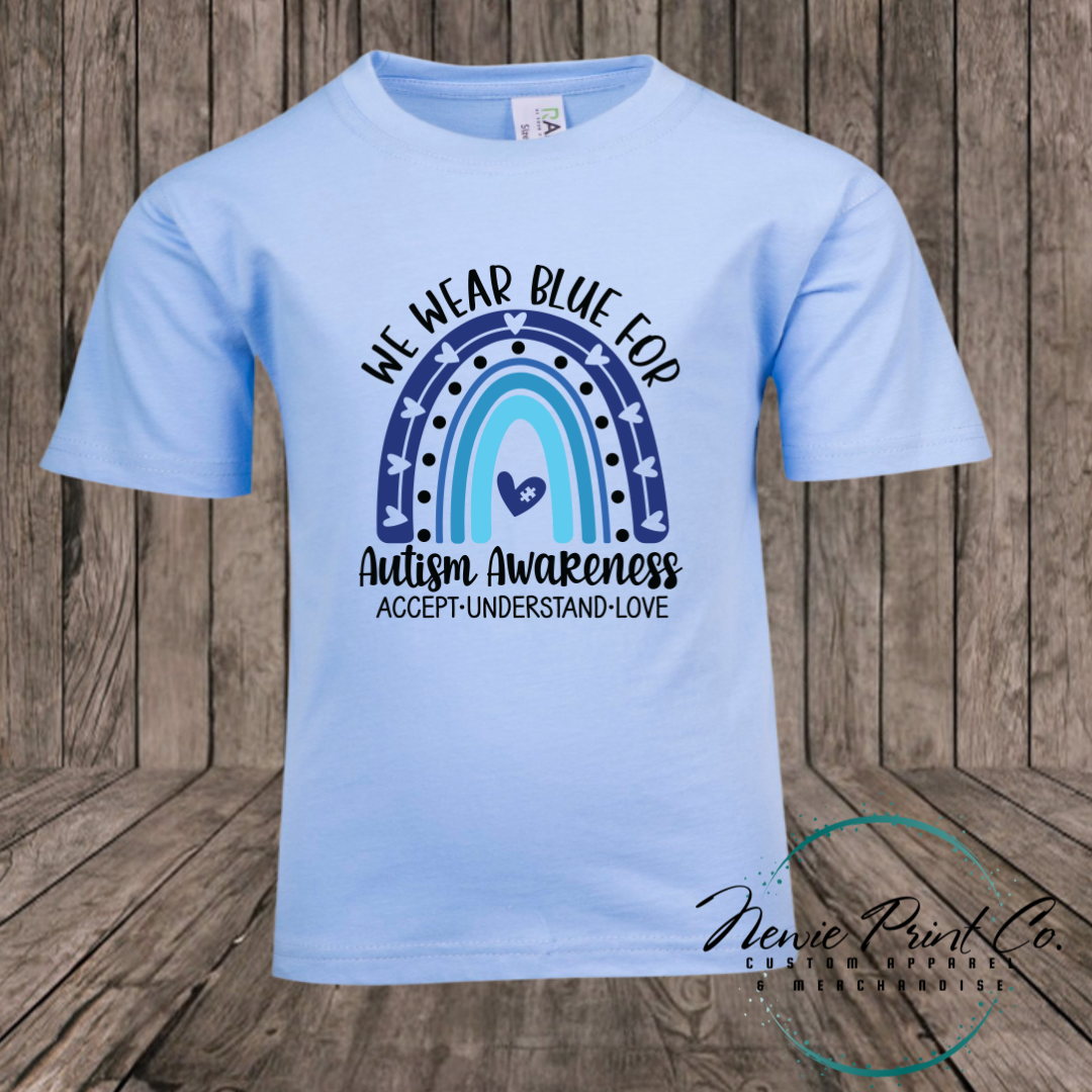Autism Awareness T-shirt - Rainbow