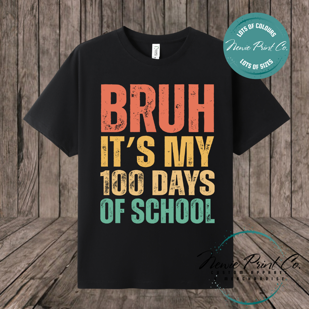Celebrate 100 Days of School with custom t-shirts! Personalised with names, printed on premium cotton. Fast shipping Australia-wide.
