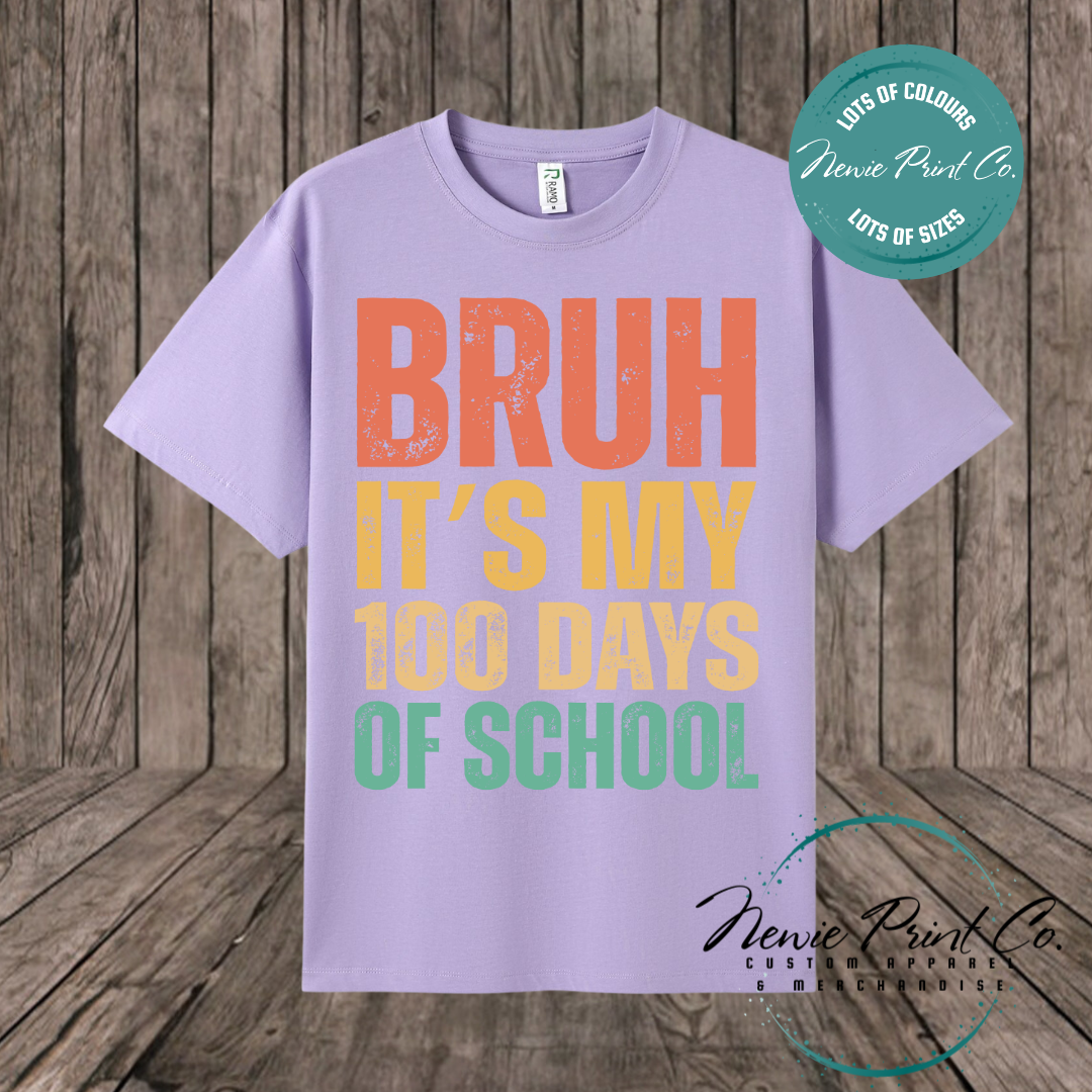 Celebrate 100 Days of School with custom t-shirts! Personalised with names, printed on premium cotton. Fast shipping Australia-wide.