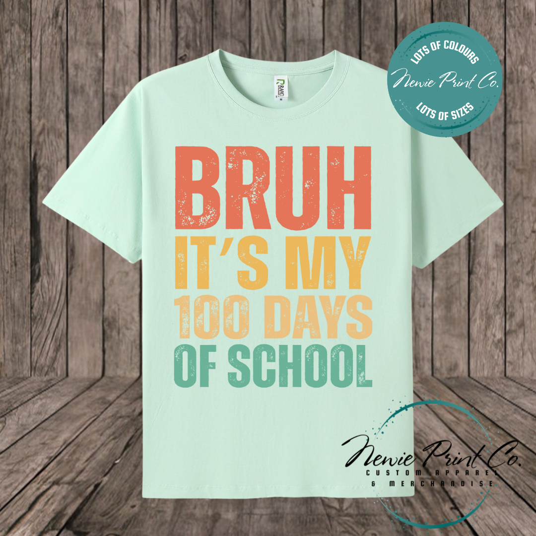 Celebrate 100 Days of School with custom t-shirts! Personalised with names, printed on premium cotton. Fast shipping Australia-wide.