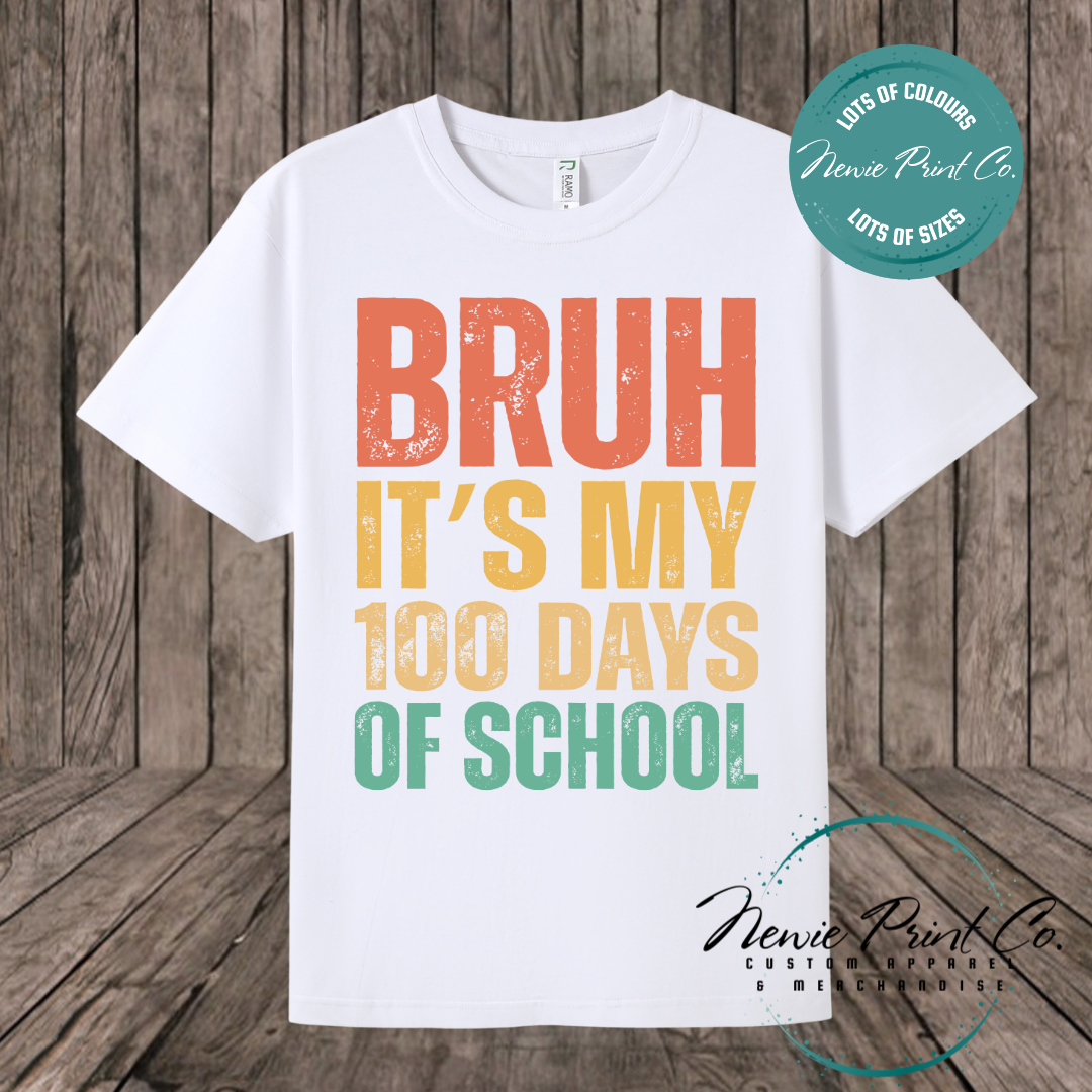 Celebrate 100 Days of School with custom t-shirts! Personalised with names, printed on premium cotton. Fast shipping Australia-wide.