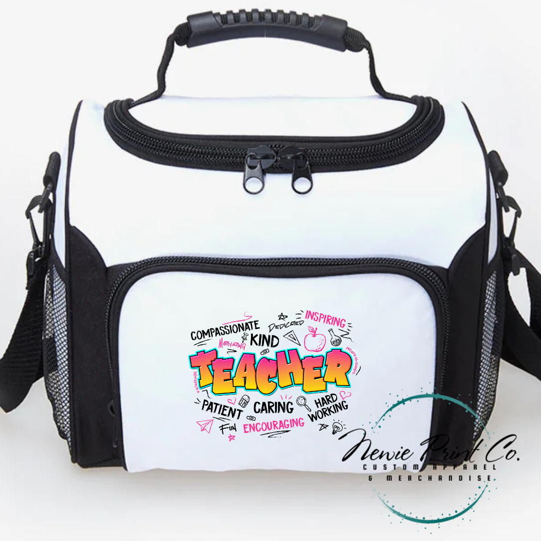 Custom insulated lunch cooler for teachers, perfect end-of-year or Christmas gift