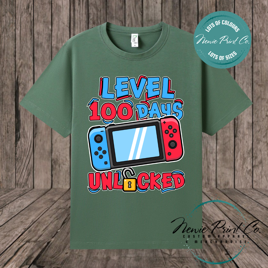 Celebrate 100 Days of School with custom t-shirts! Personalised with names, printed on premium cotton. Fast shipping Australia-wide.