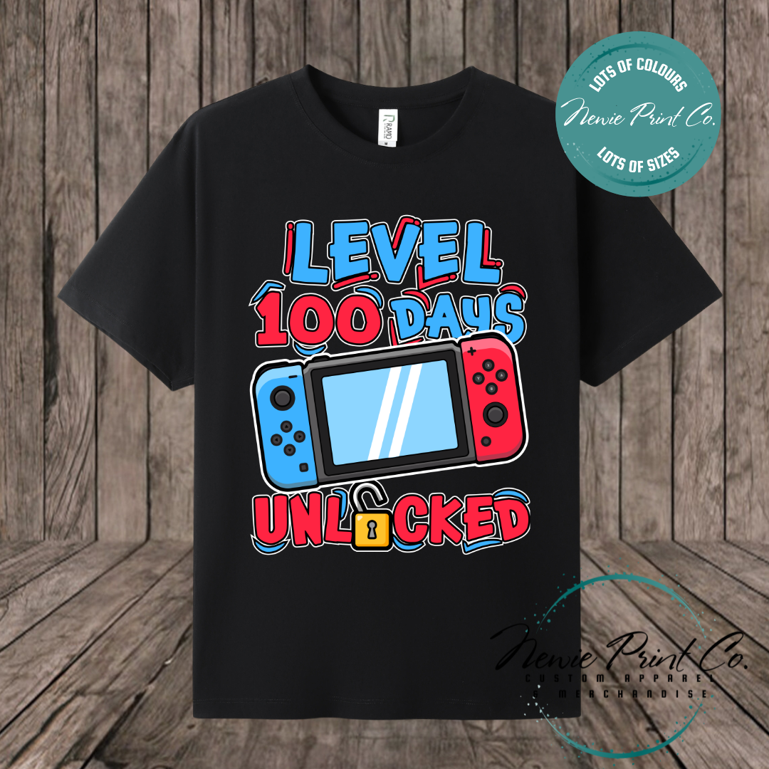 Celebrate 100 Days of School with custom t-shirts! Personalised with names, printed on premium cotton. Fast shipping Australia-wide.