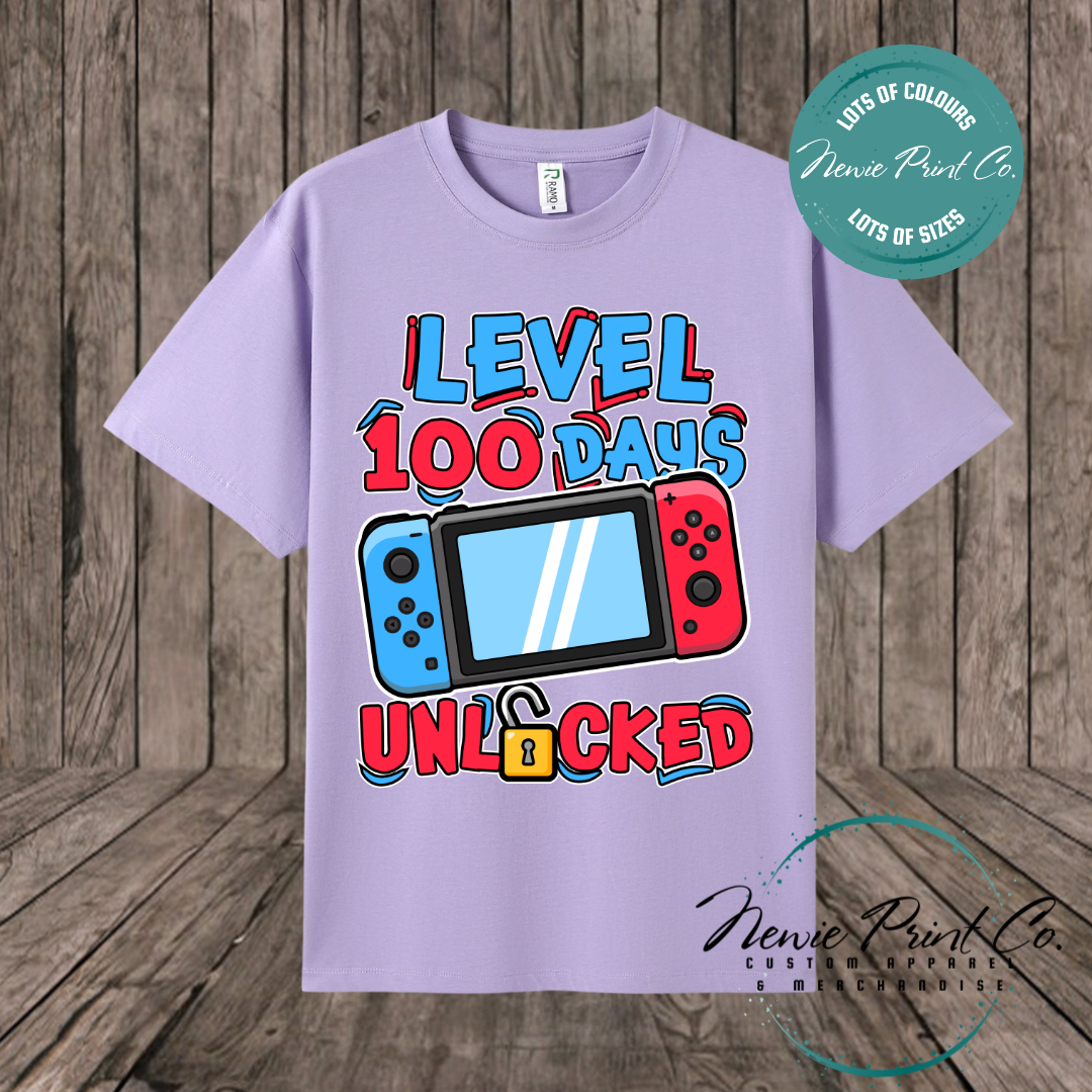 Celebrate 100 Days of School with custom t-shirts! Personalised with names, printed on premium cotton. Fast shipping Australia-wide.