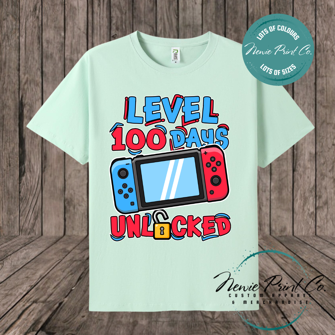 Celebrate 100 Days of School with custom t-shirts! Personalised with names, printed on premium cotton. Fast shipping Australia-wide.