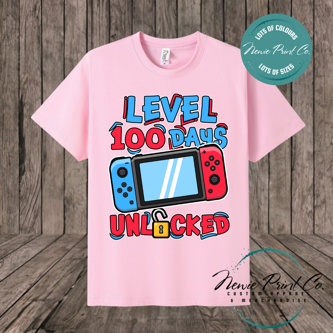Celebrate 100 Days of School with custom t-shirts! Personalised with names, printed on premium cotton. Fast shipping Australia-wide.