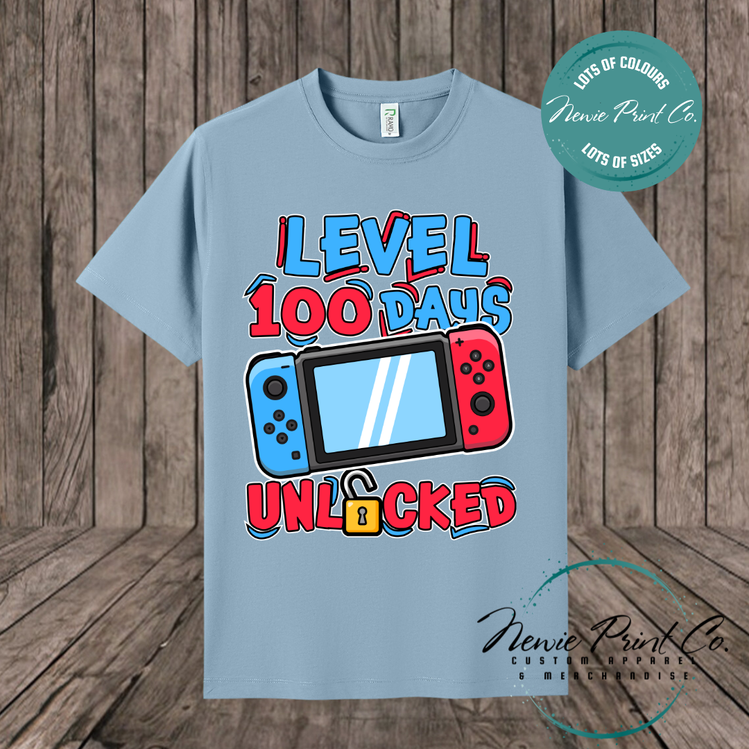 Celebrate 100 Days of School with custom t-shirts! Personalised with names, printed on premium cotton. Fast shipping Australia-wide.