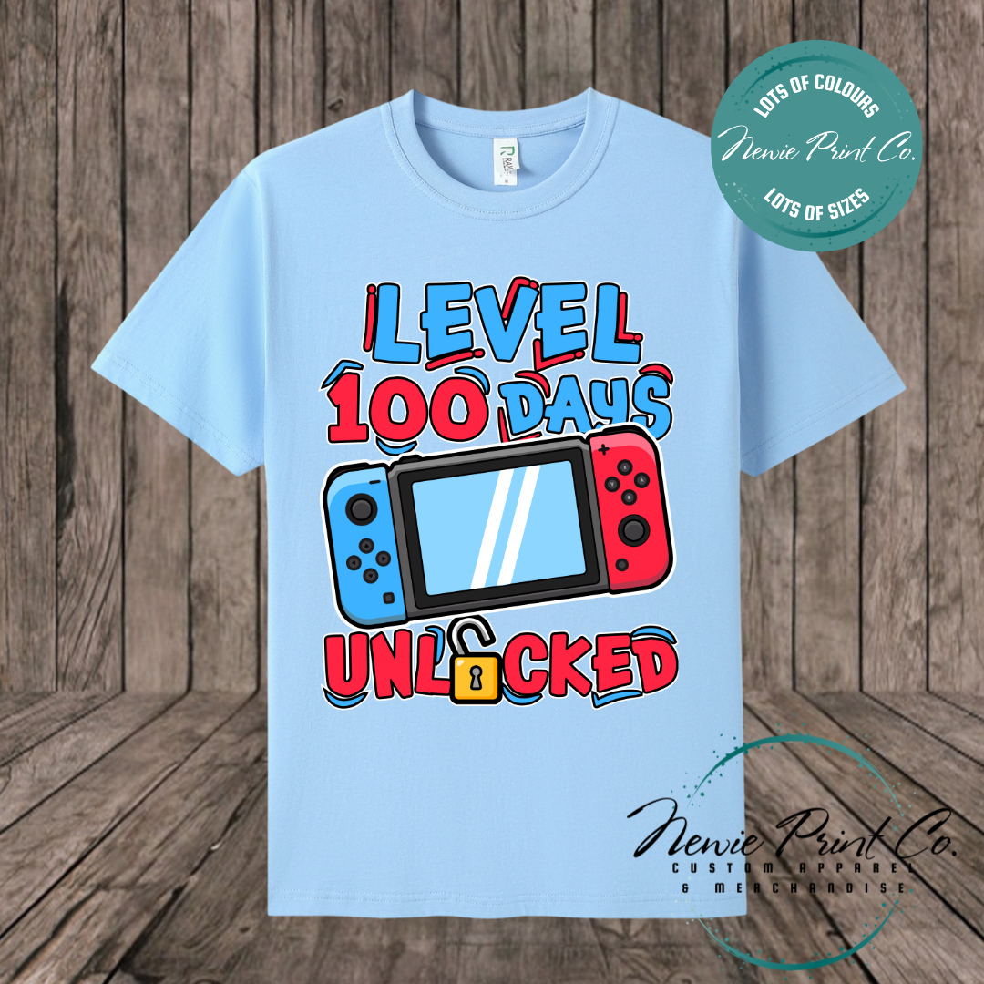 Celebrate 100 Days of School with custom t-shirts! Personalised with names, printed on premium cotton. Fast shipping Australia-wide.