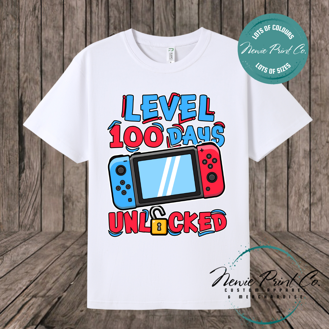 Celebrate 100 Days of School with custom t-shirts! Personalised with names, printed on premium cotton. Fast shipping Australia-wide.
