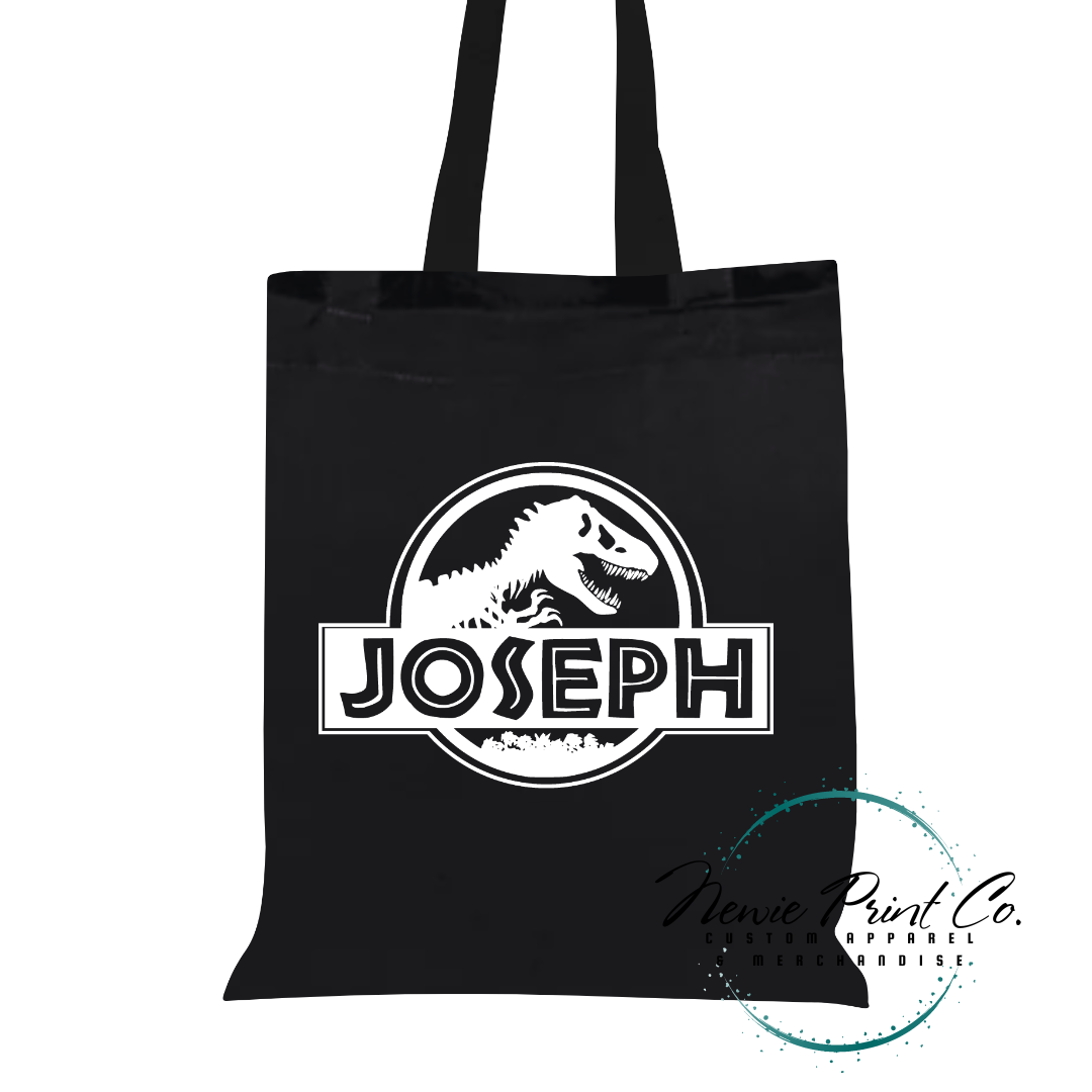 Jurassic - Personalized Tote/Library Bag