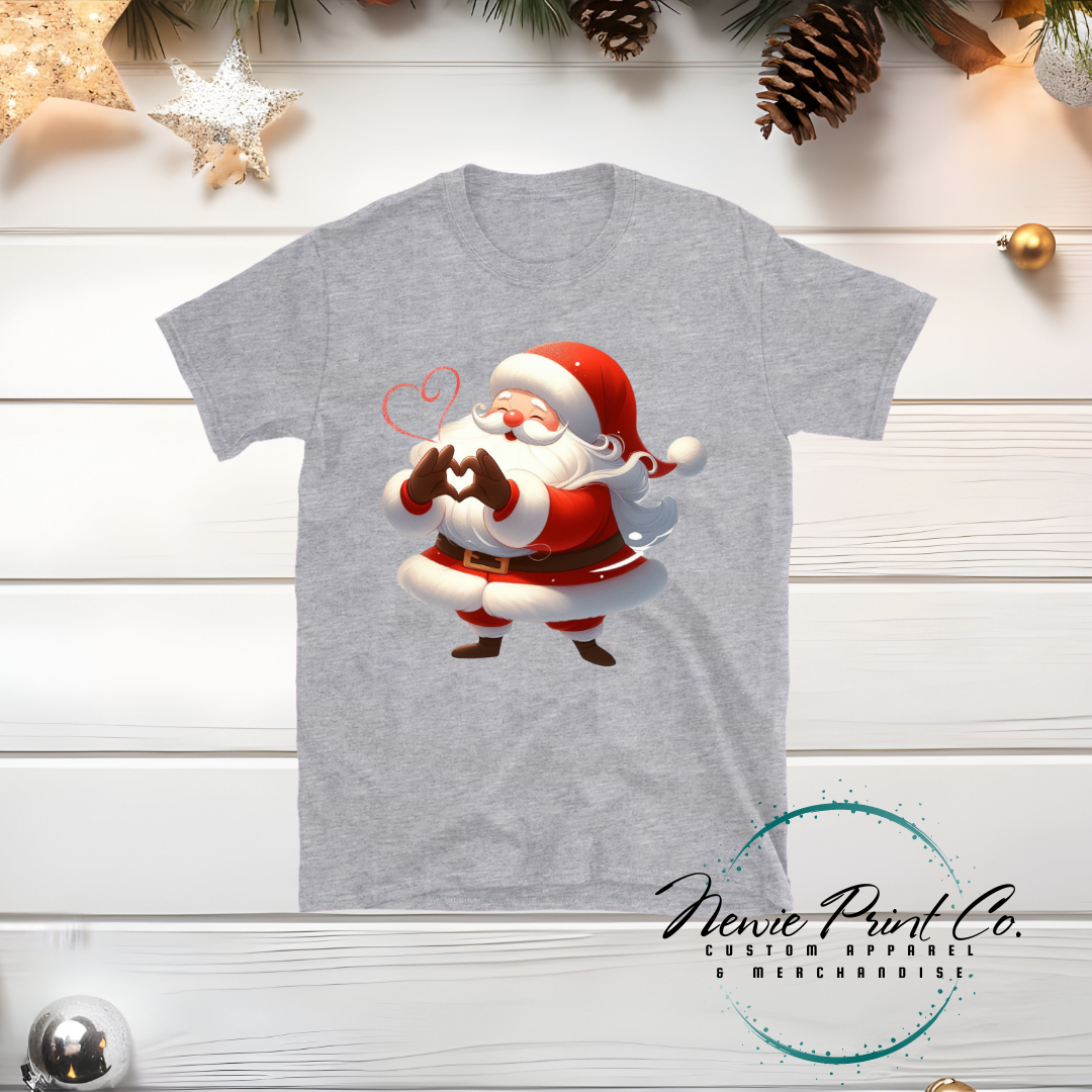 Santa Heart - Christmas T-shirt