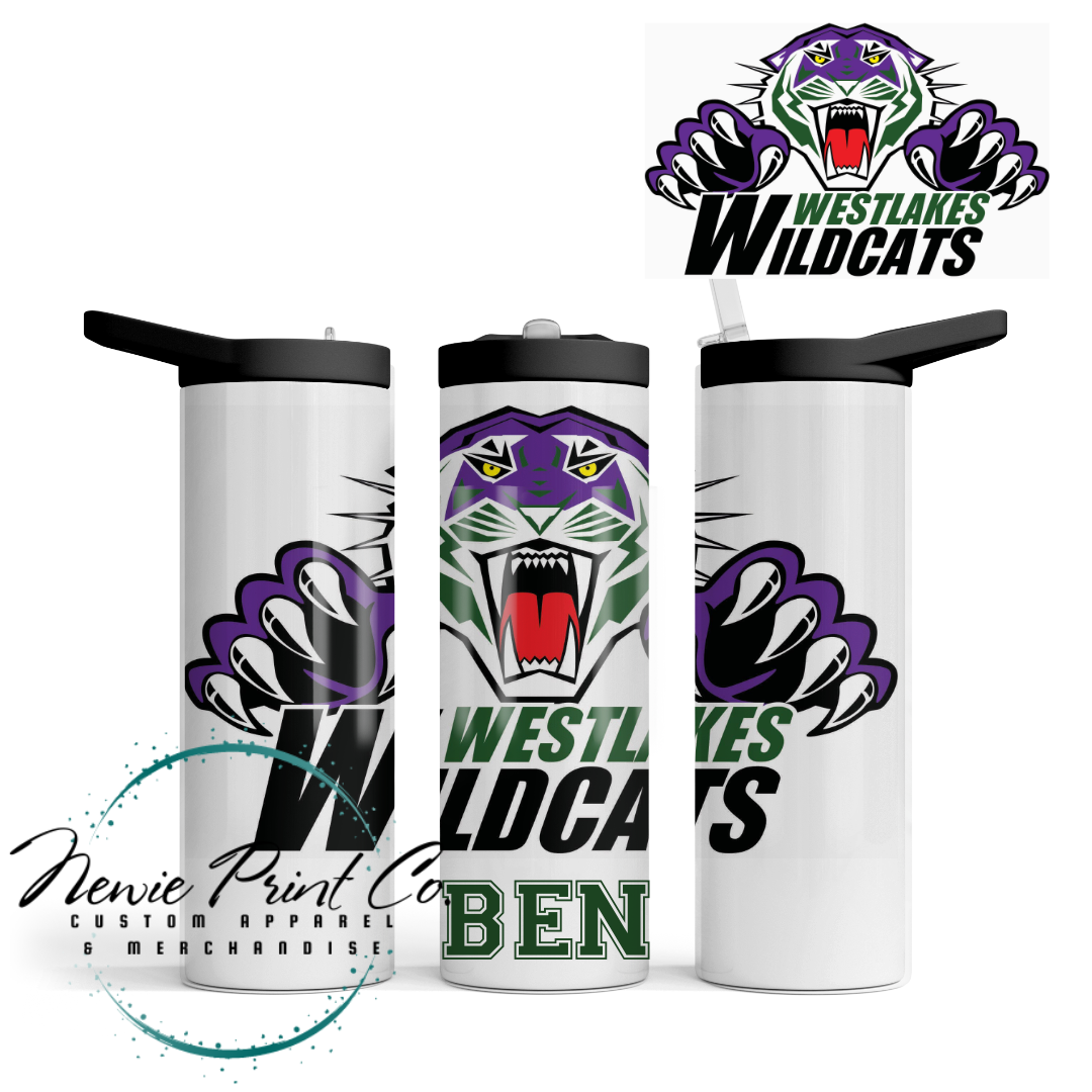 Westlakes Wildcats Sipper Lid Drink Bottle