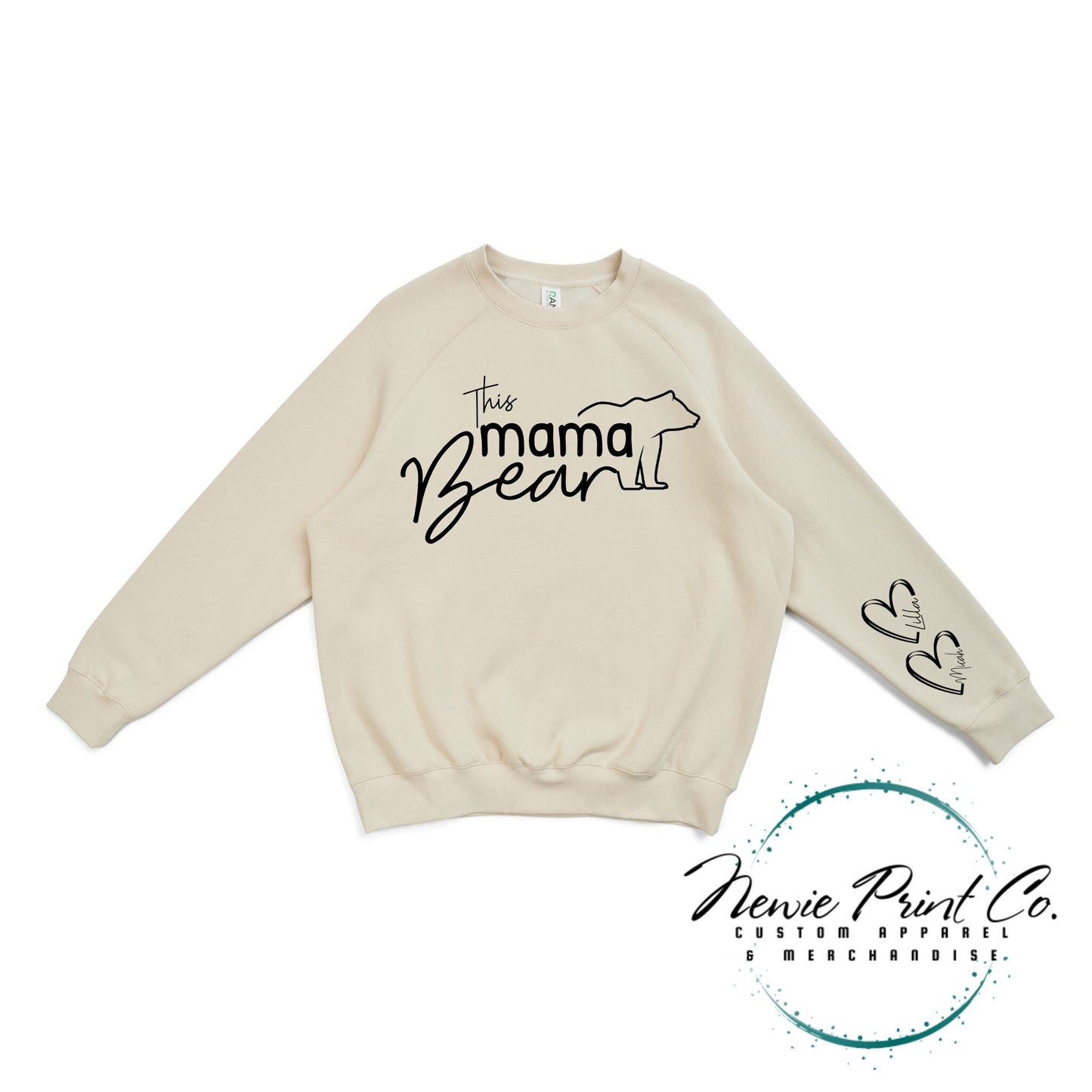 This Mumma Bear Printed Hoodie - Adult Pocket Hoodie