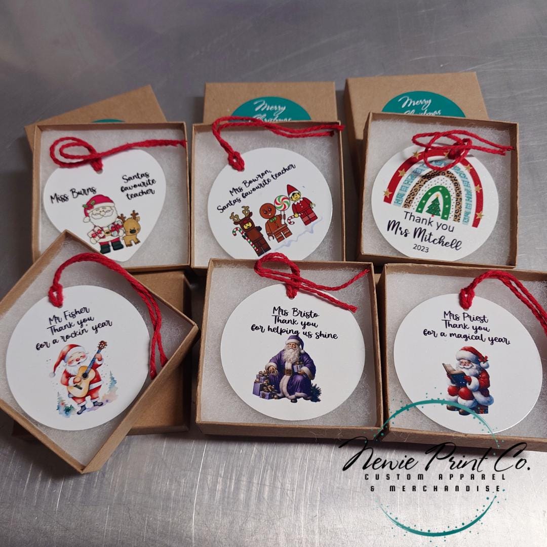 Personalised Ceramic Ornament Reindeer Face- Christmas Keepsake