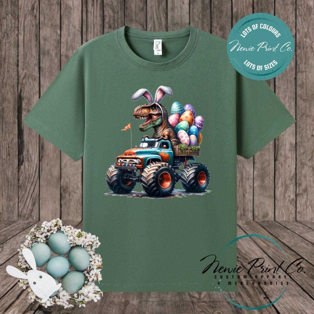 Monster Truck Dino - Easter T-shirt Kids