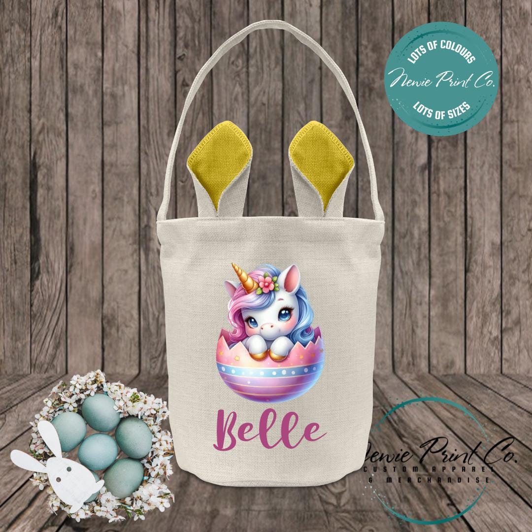 Unicorn Egg - Easter Bunny Ear Tote
