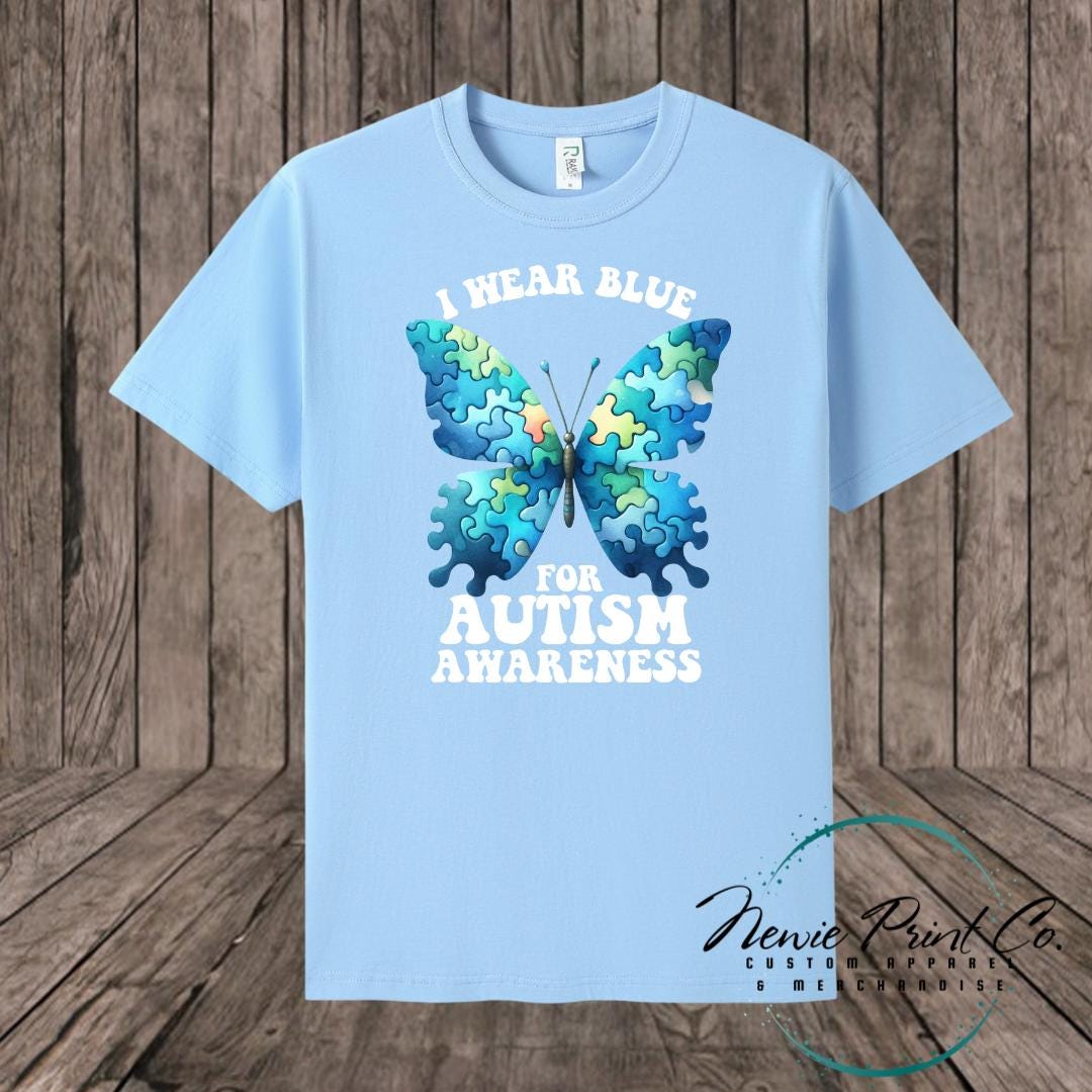 Butterfly Autism Awareness T-shirt