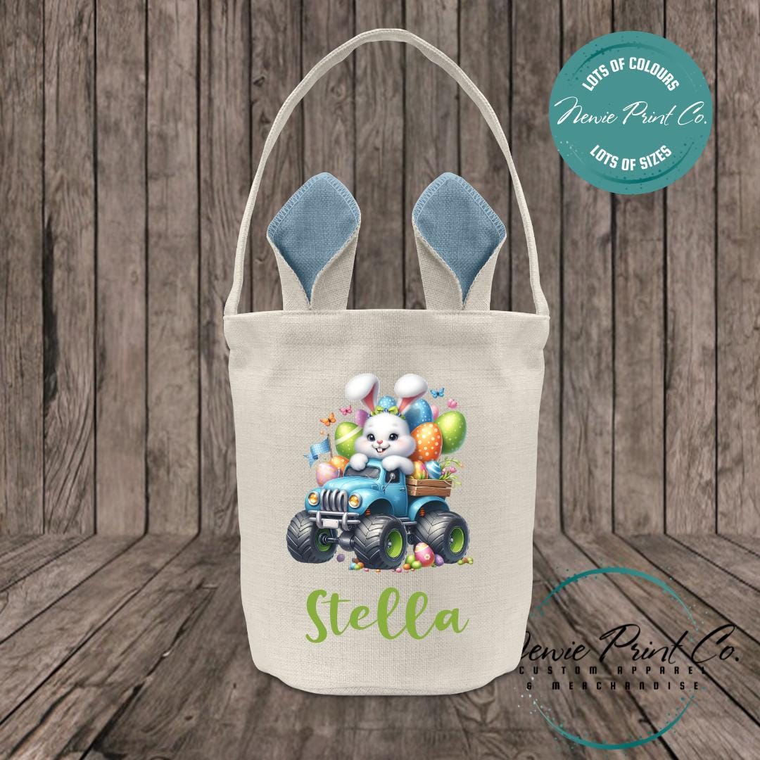 Monster Truck Bunny - Easter Bunny Ear Tote
