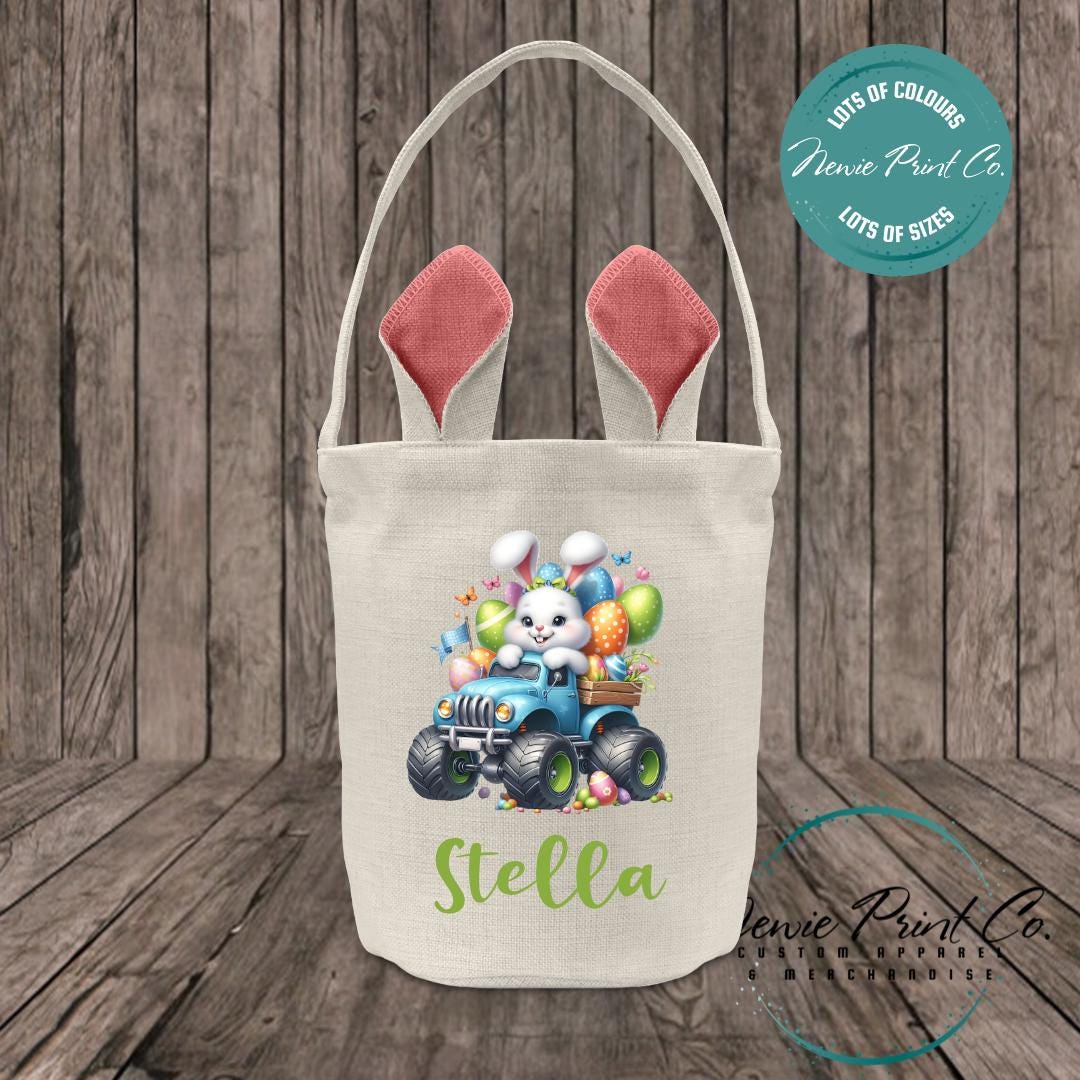 Monster Truck Bunny - Easter Bunny Ear Tote