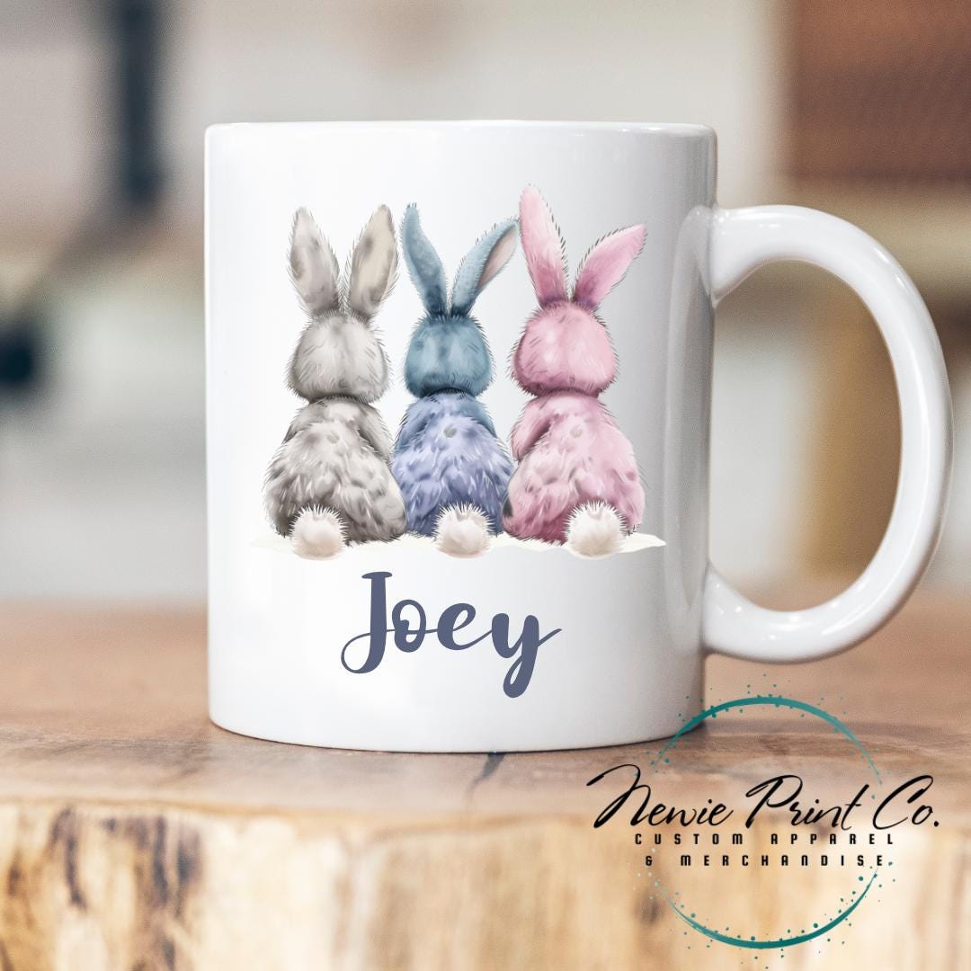 Three Bunny Butts Easter Mug