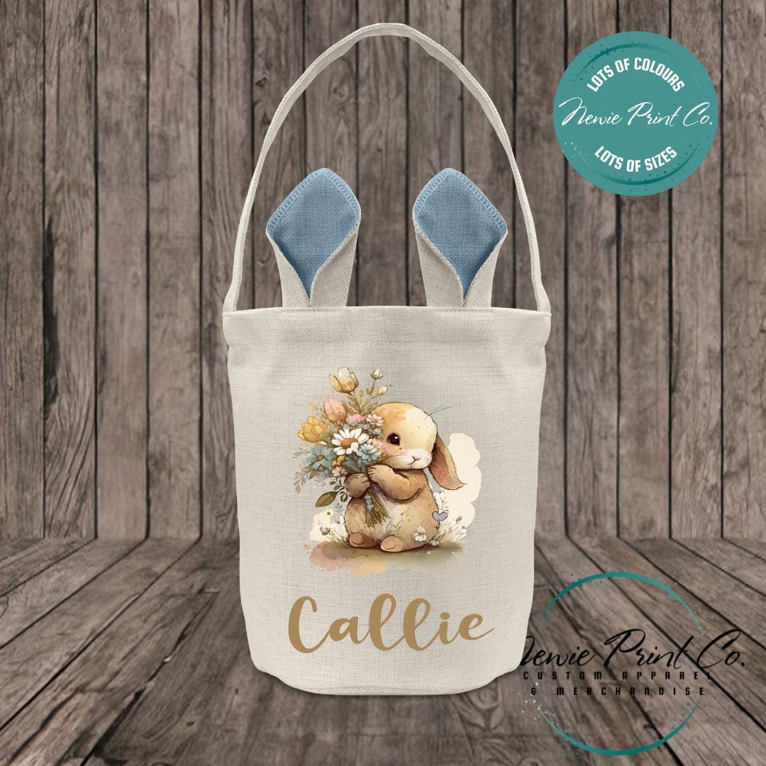 Flower Bunny - Easter Bunny Ear Tote