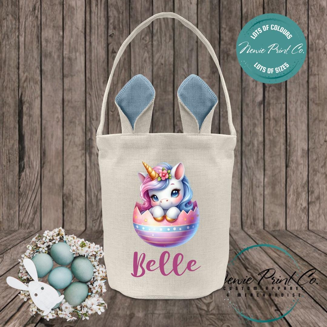 Unicorn Egg - Easter Bunny Ear Tote