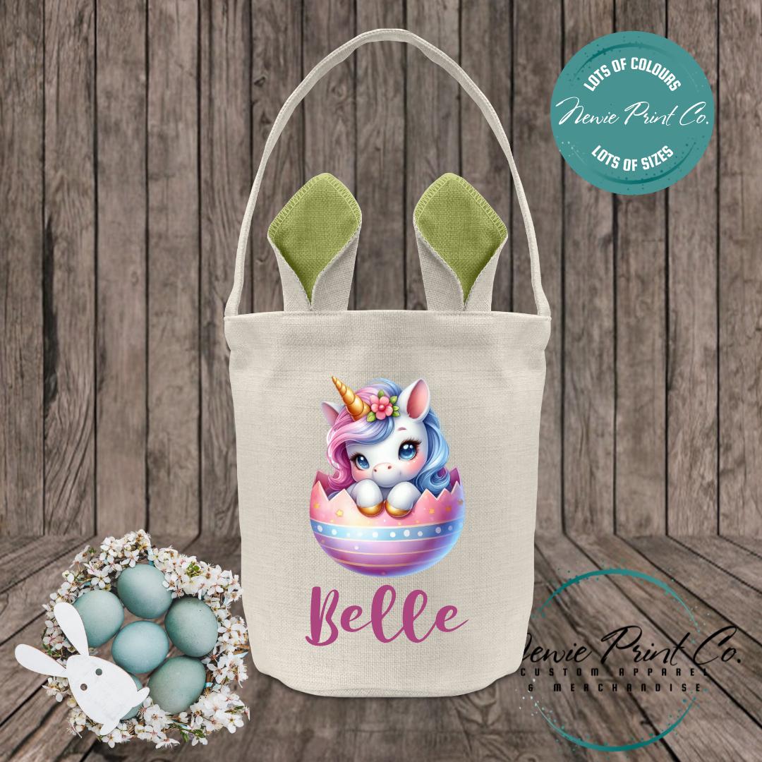 Unicorn Egg - Easter Bunny Ear Tote