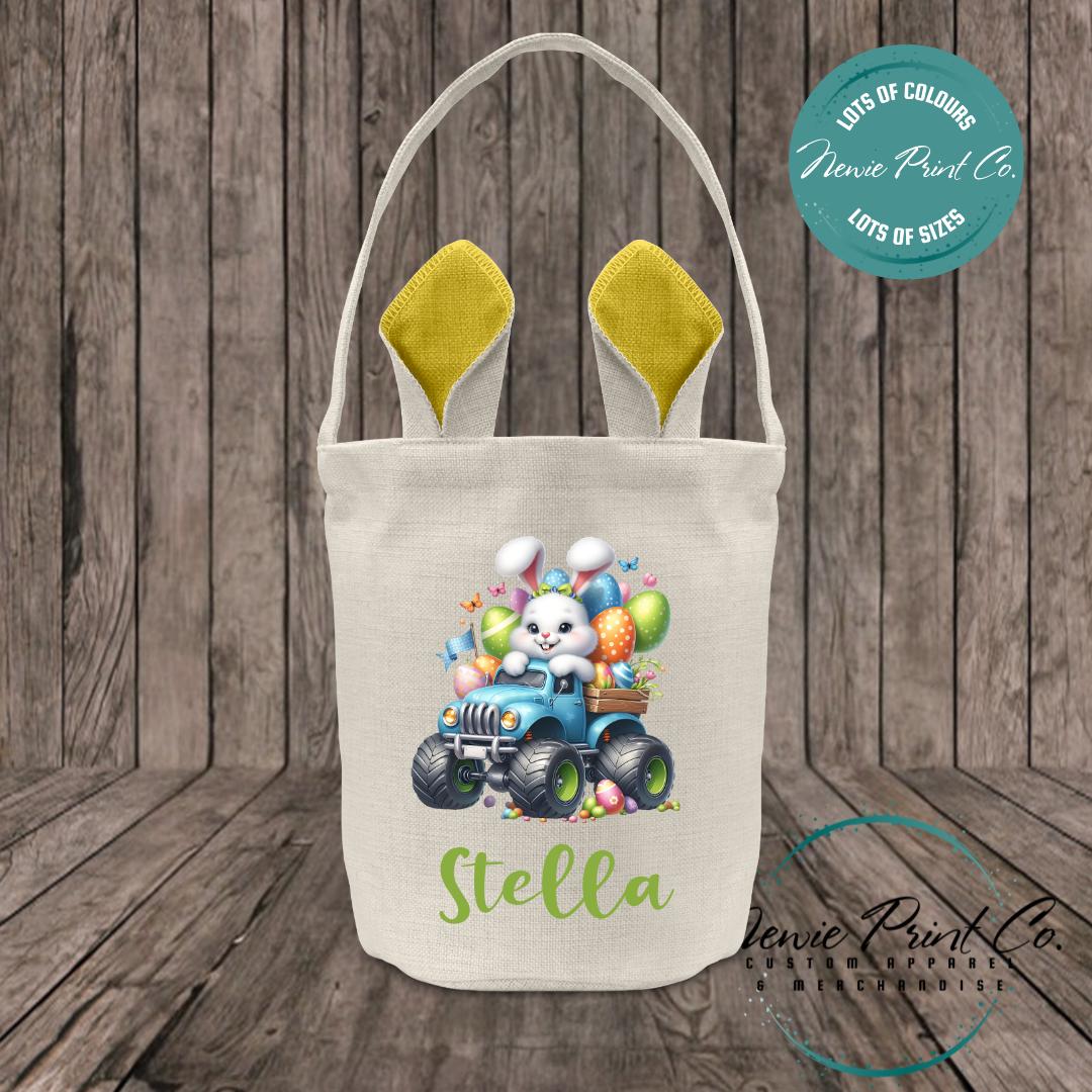 Monster Truck Bunny - Easter Bunny Ear Tote