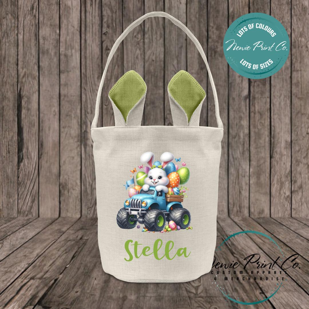 Monster Truck Bunny - Easter Bunny Ear Tote