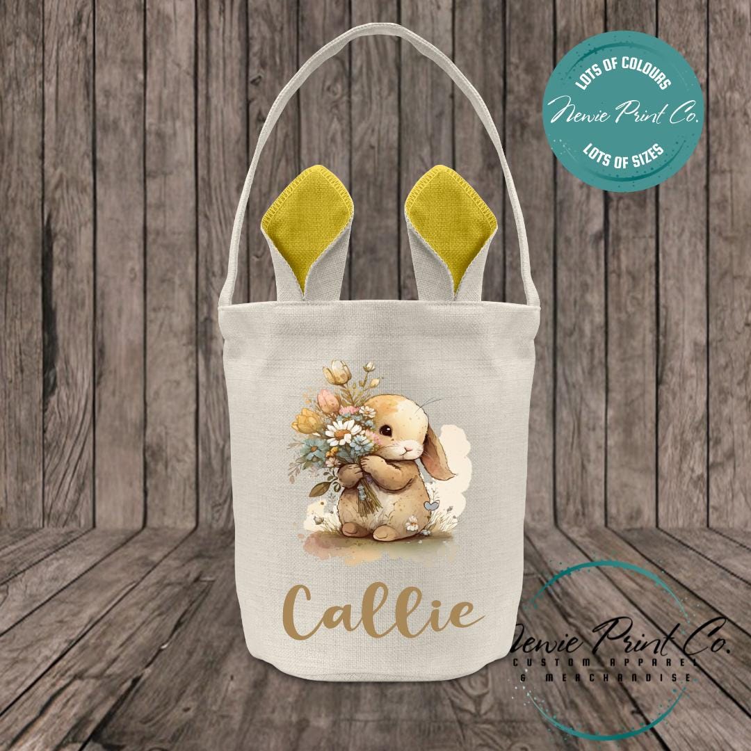 Flower Bunny - Easter Bunny Ear Tote