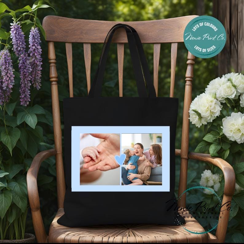 Blue Heart Custom - Tote/Library Bags