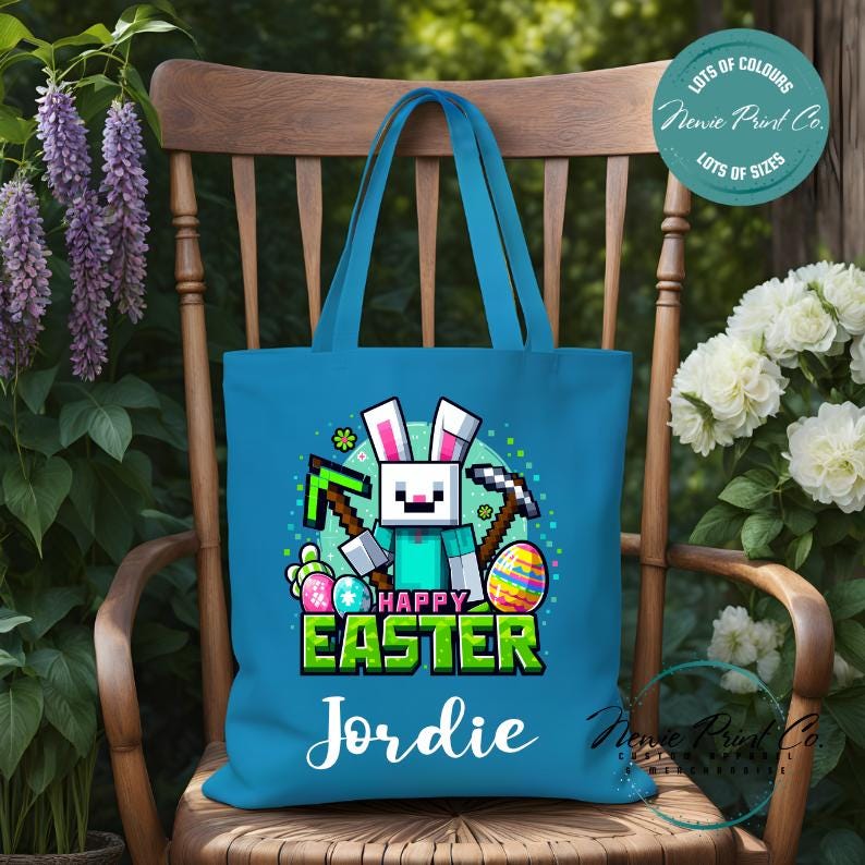 Gamer - Easter Personalized Tote/Library Bag