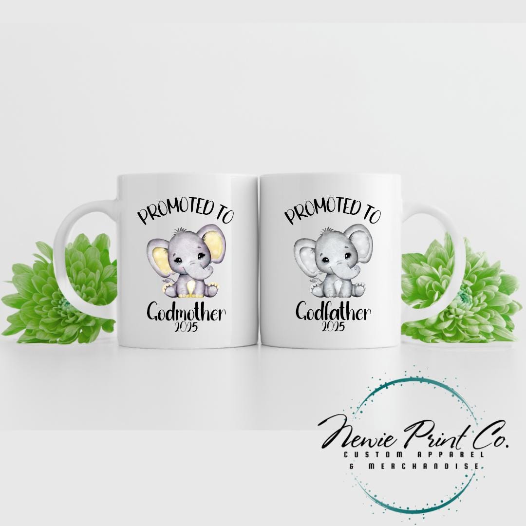 Birth Announcement Elephant Custom Mug
