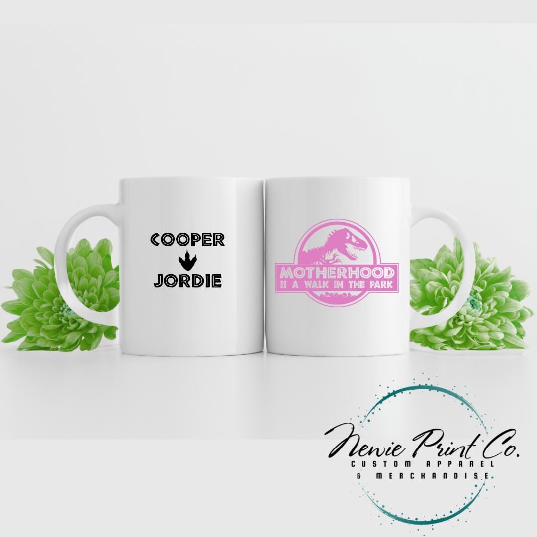 Custom Motherhood Is a Walk in the Park Mug
