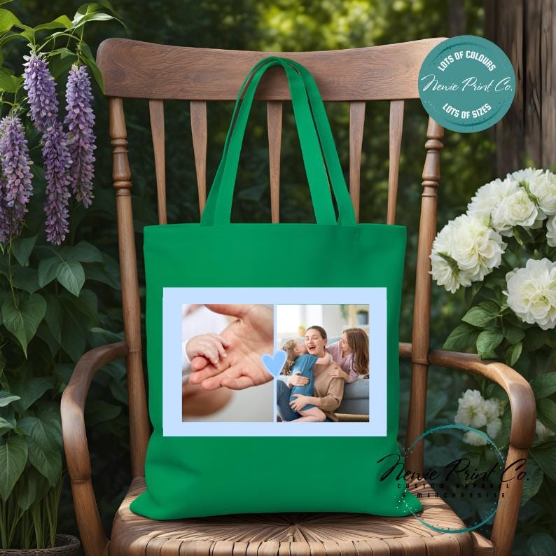Blue Heart Custom - Tote/Library Bags