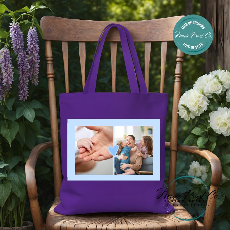 Blue Heart Custom - Tote/Library Bags