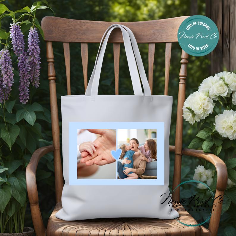Blue Heart Custom - Tote/Library Bags