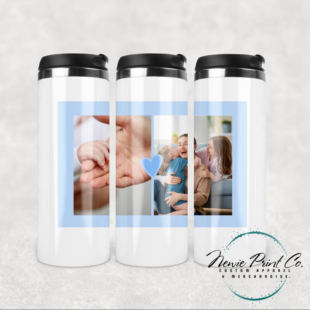 Blue Heart - Custom Insulated Travel Coffee Tumbler