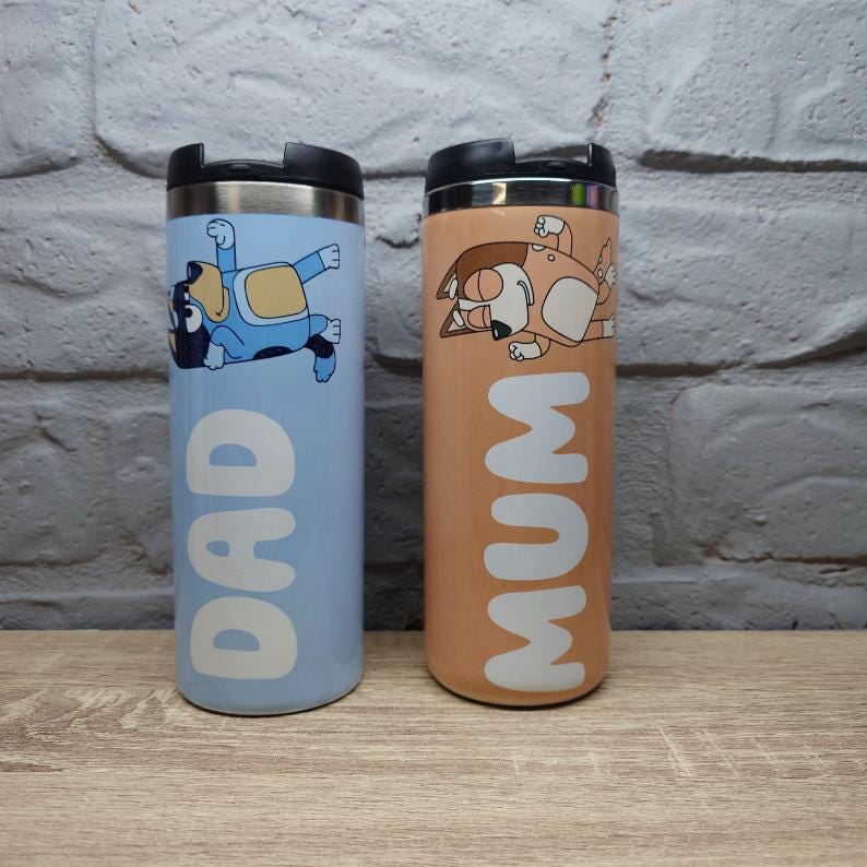 Blue Heart - Custom Insulated Travel Coffee Tumbler