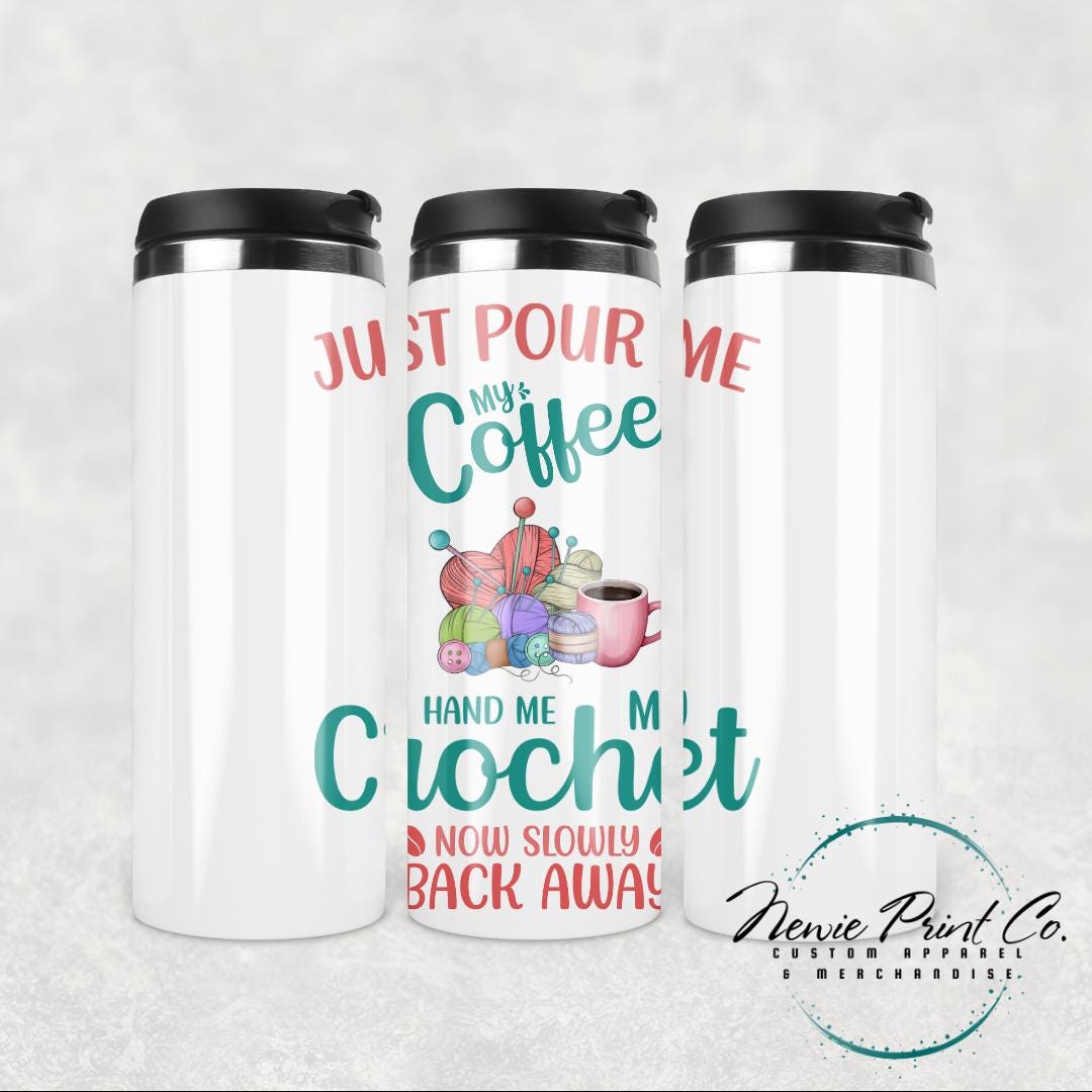 Coffee & Crochet - Insulated Travel Coffee Tumbler